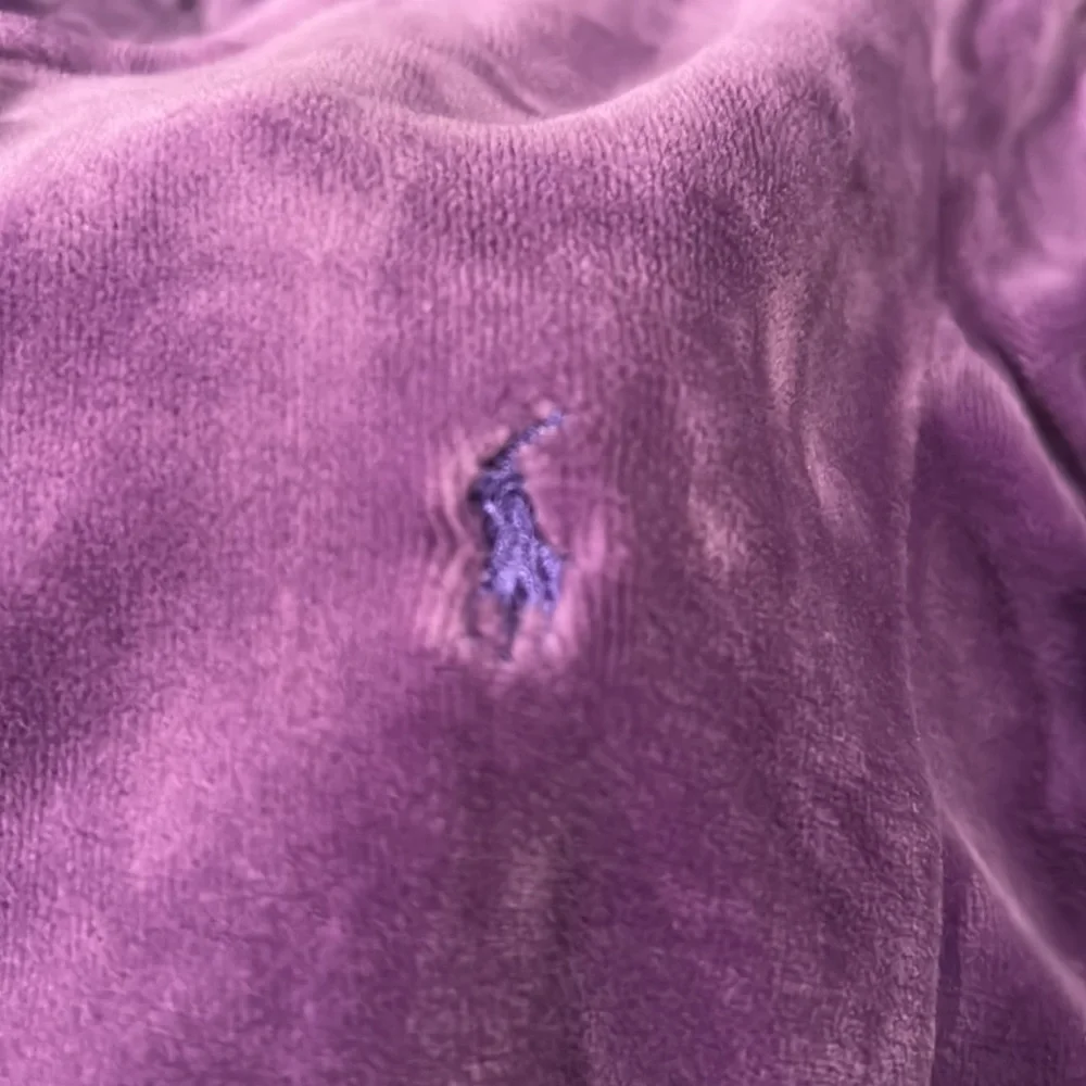 Ralph Lauren Polo Velour Hooded Zip up Jacket with Pockets Size 6X